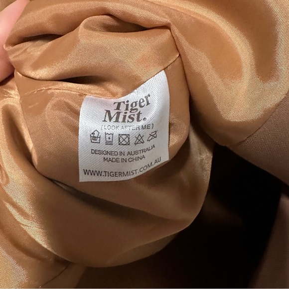 Tiger Mist Avanti Blazer Jacket Camel Brown Size XS - Picture 7 of 9